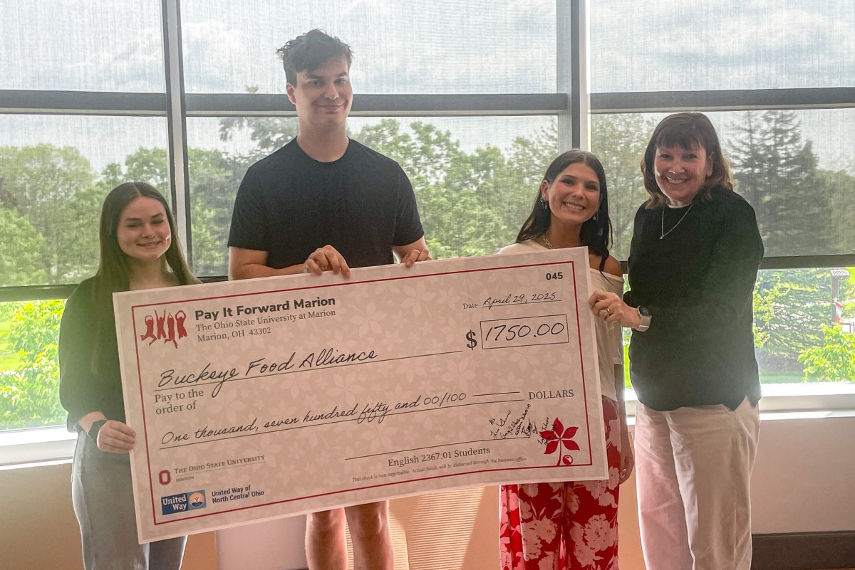 Ohio State's Buckeye Food Alliance was awarded $1750.