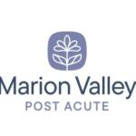 Marion Valley Post Acute logo: purple rounded square with a white plant icon, plus the text 'Marion Valley' and 'POST ACUTE' underneath.