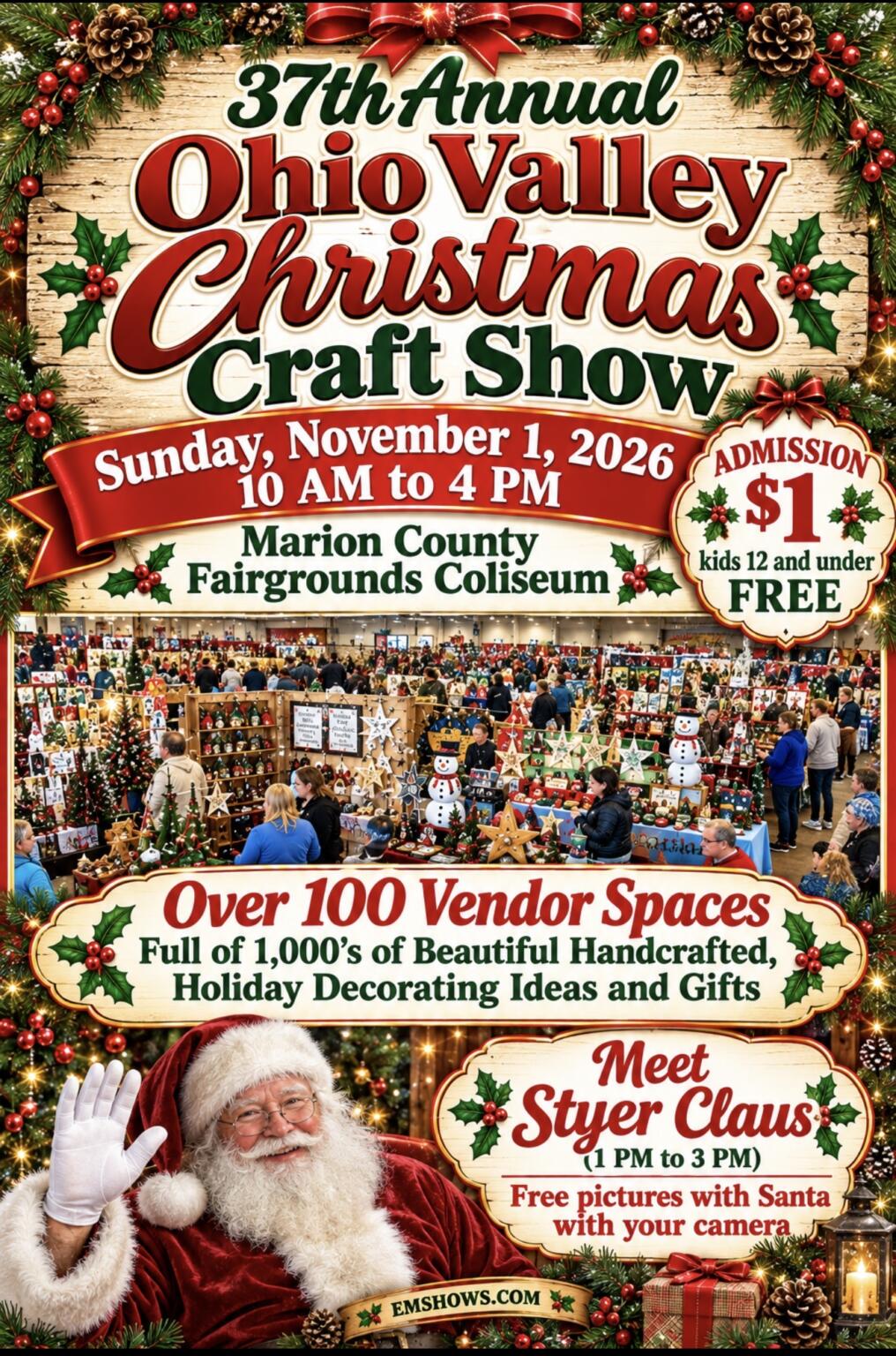 Yule Pattern Ohio Valley Christmas Craft Show returns to Marion Nov. 1 - Marion ...